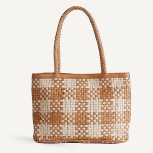 Bembien Ella woven Tote bag in vintage check